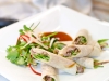 Duck Pancakes Served with a Plum Sauce